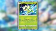 Celebi's card as seen in the game (Image via The Pokemon Company)